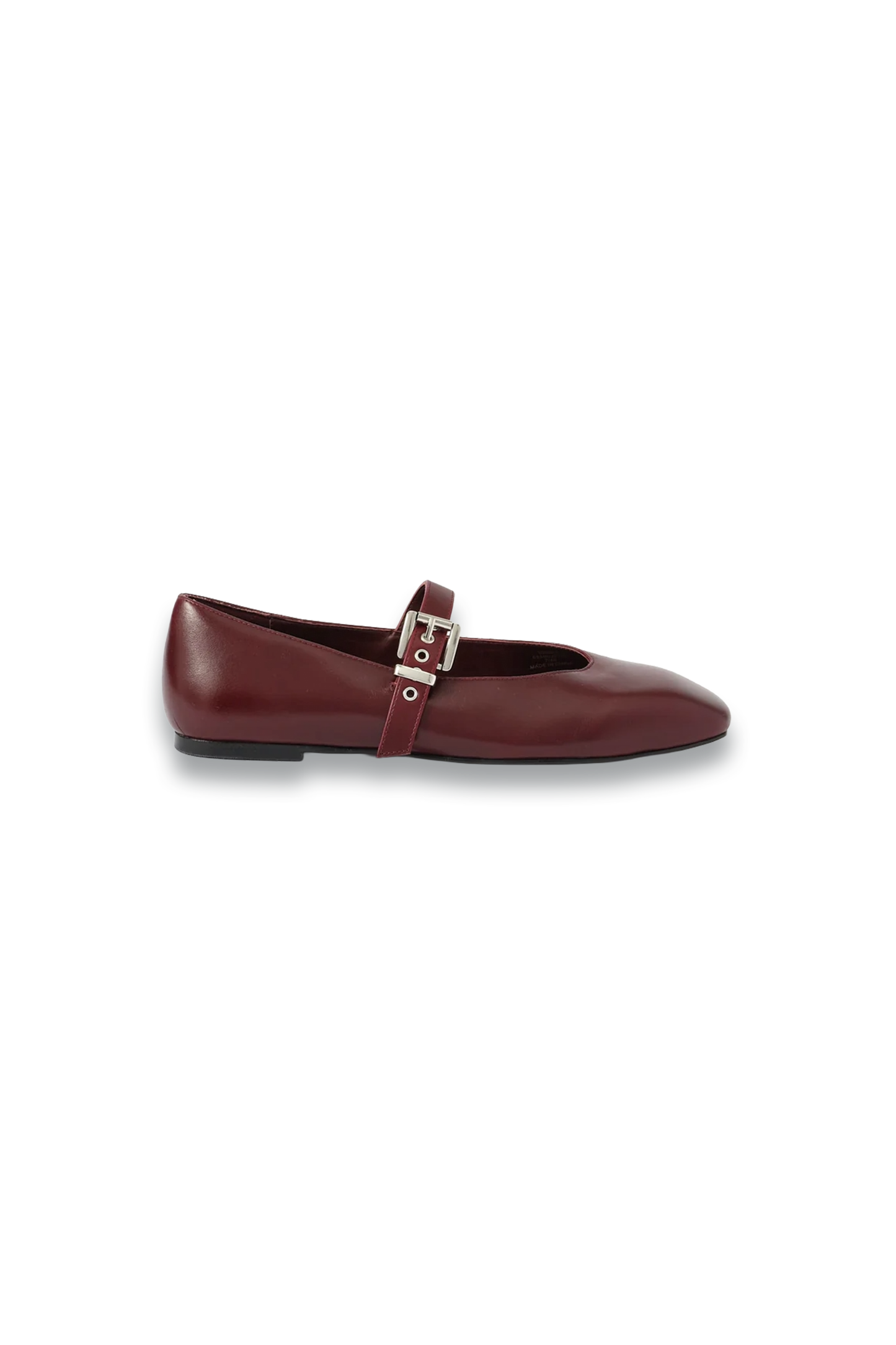 Bea Burgundy Leather Ballet Flats