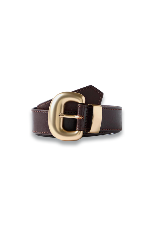 Burgundy Leather Belt