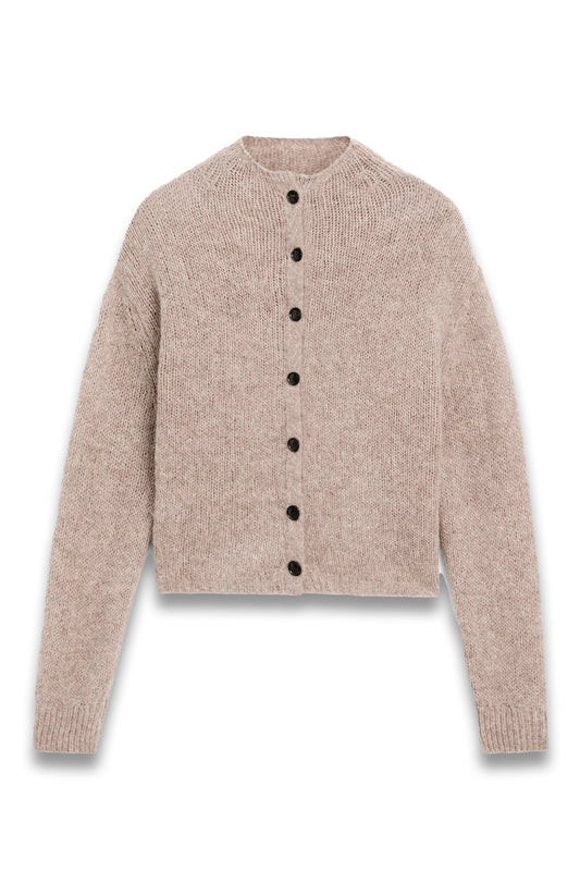 Flecked Knit Cardigan