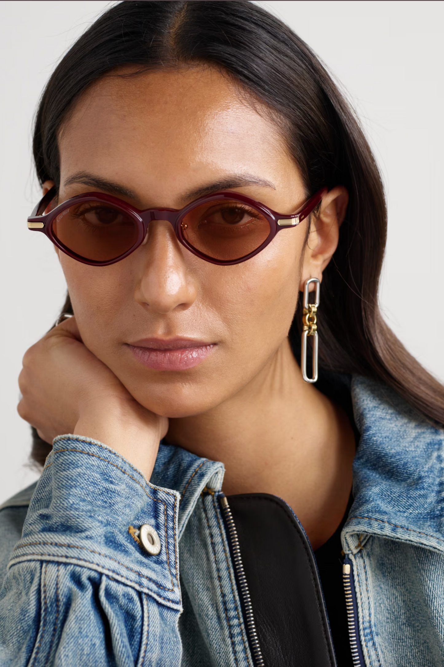 Signature Round-Frame Acetate Sunglasses