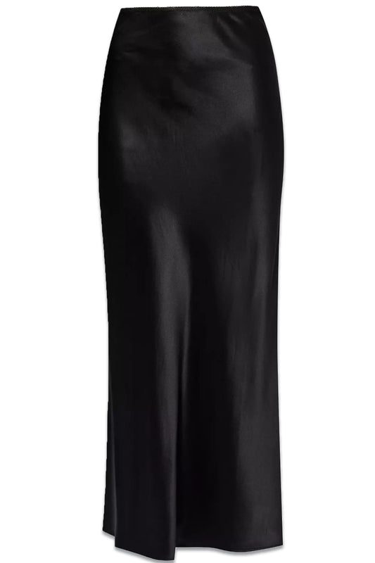 Layla Flared-hem Silk Midi Skirt