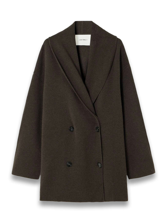 Linda Double-Breasted Cashmere Cardigan