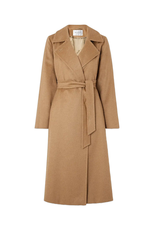 Manuela Icon Belted Camel Hair Coat