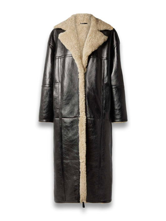 Gimma Paneled Shearling Coat