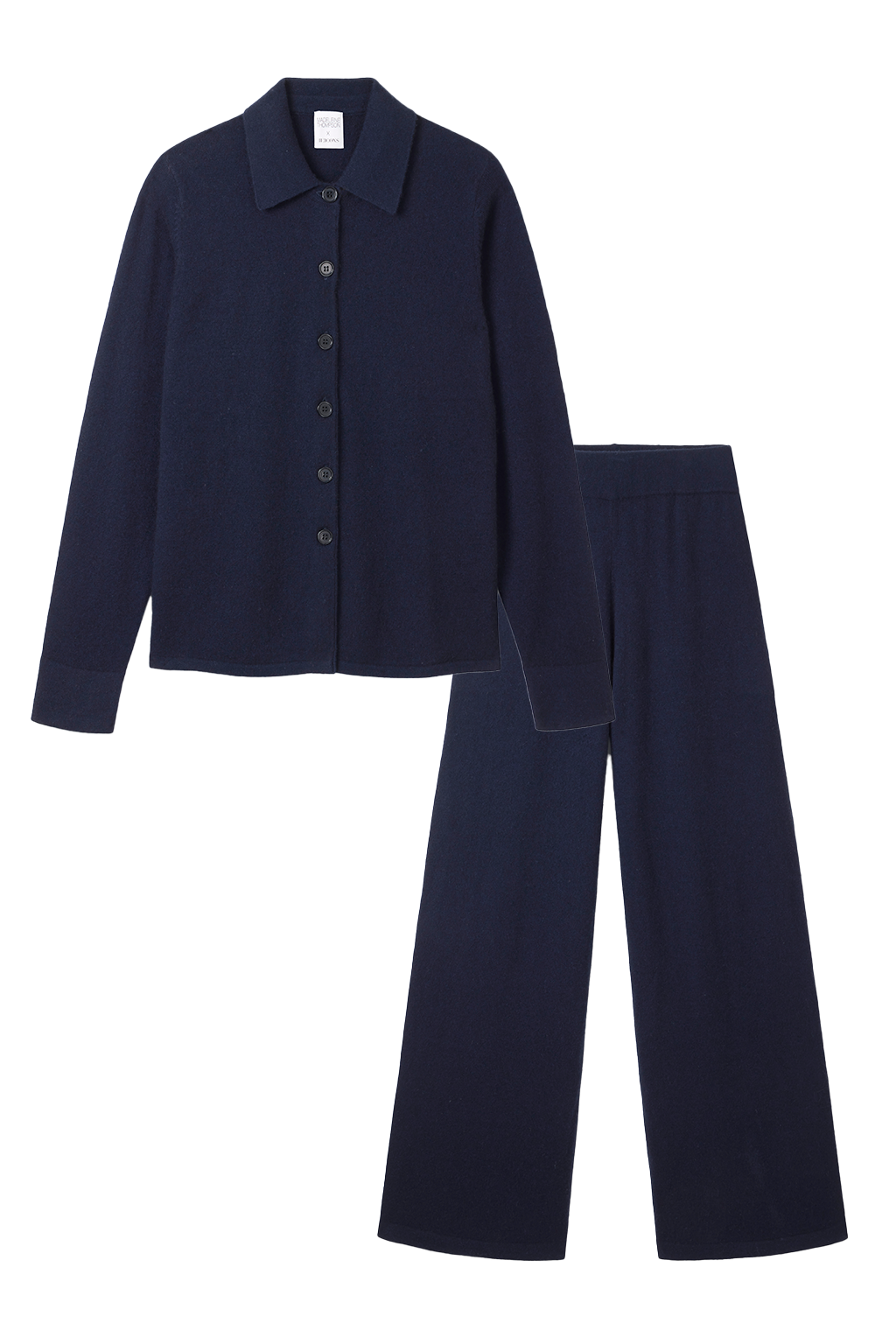 The Antonella Top & Ermen Cashmere Co-ord in Navy