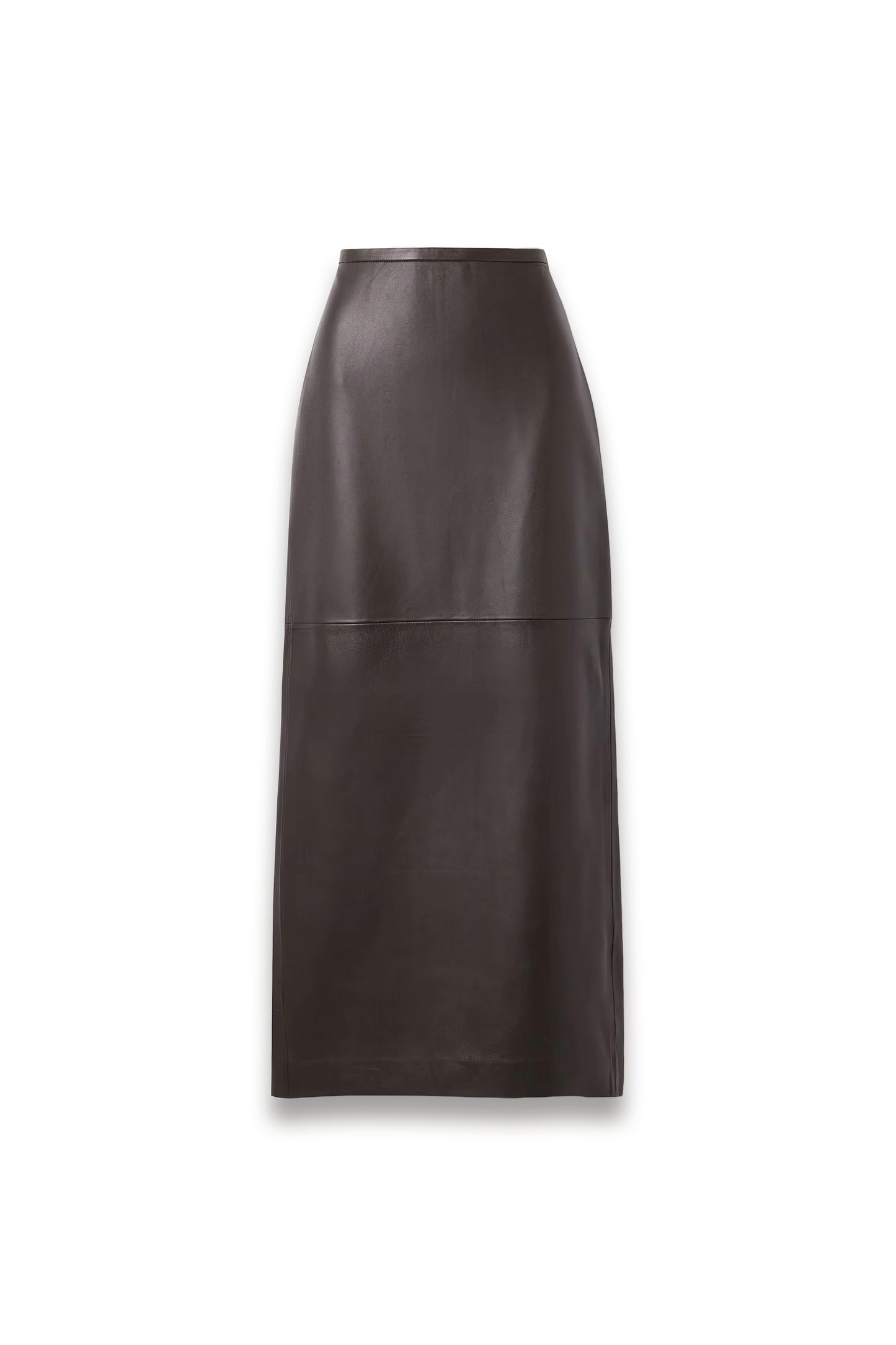 Paneled Leather Maxi Skirt