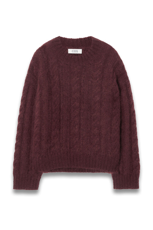 Cable-Knit Mohair Jumper