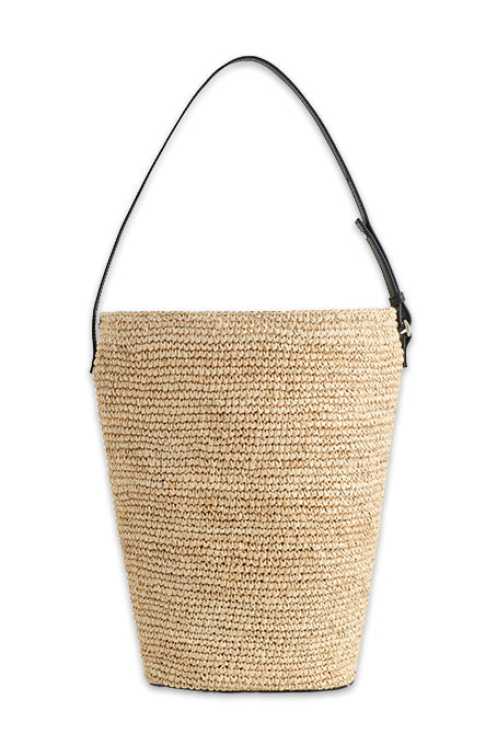 Straw Bucket Bag