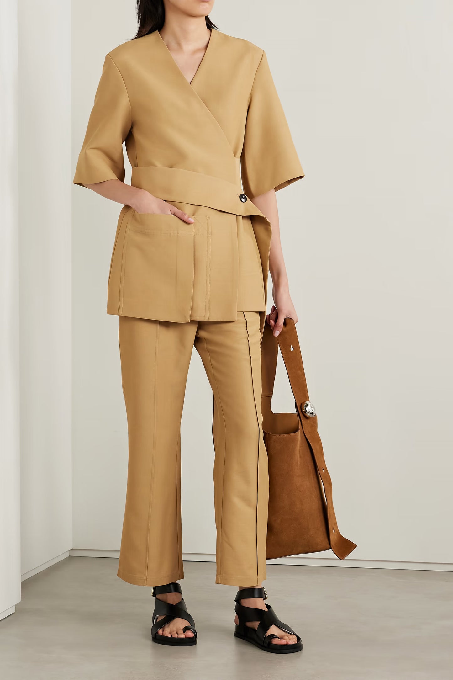 Woven Wrap Top