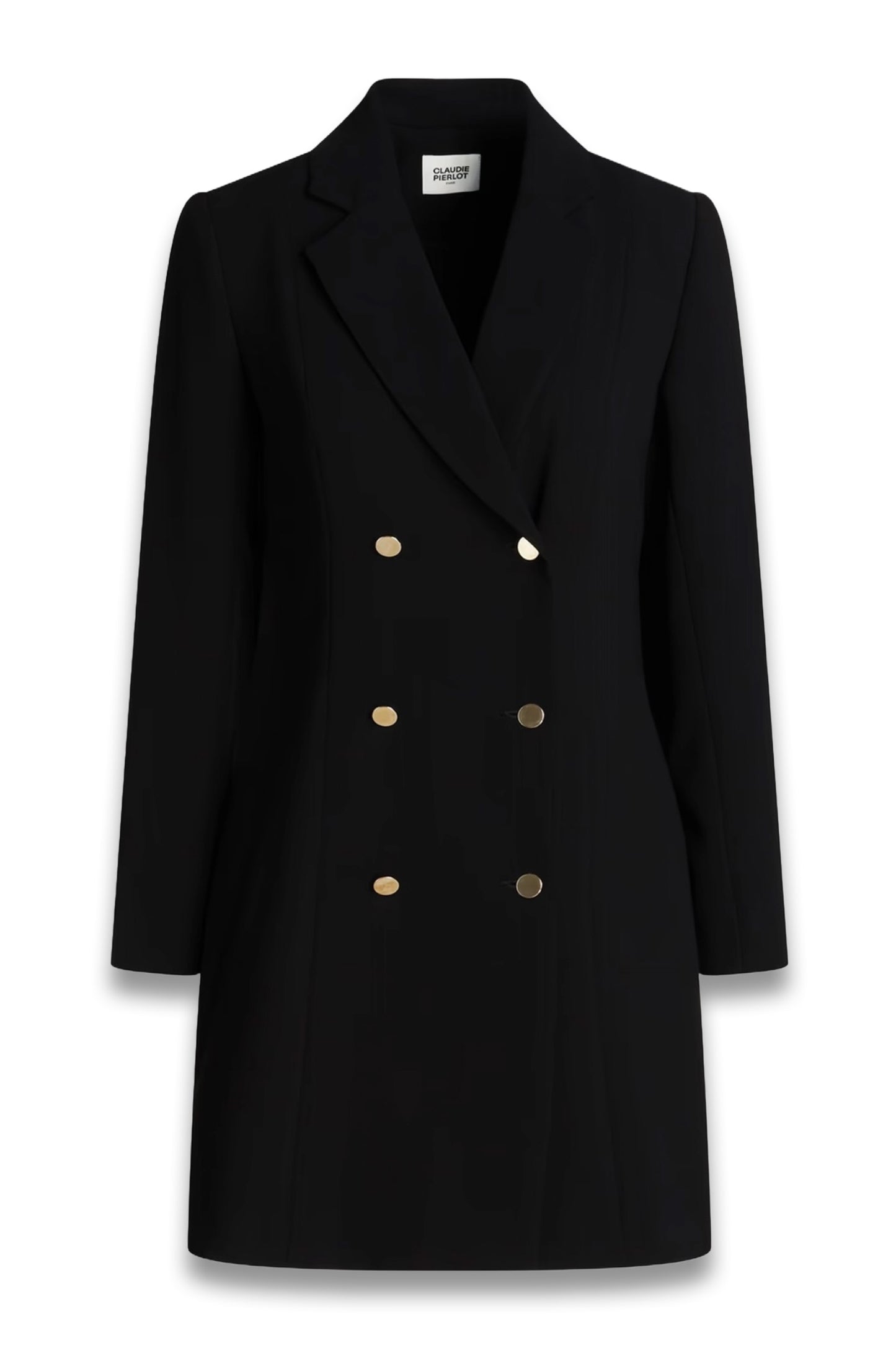 Crepe Mini Tuxedo Dress