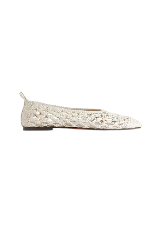 Crochet Leather Ballerina