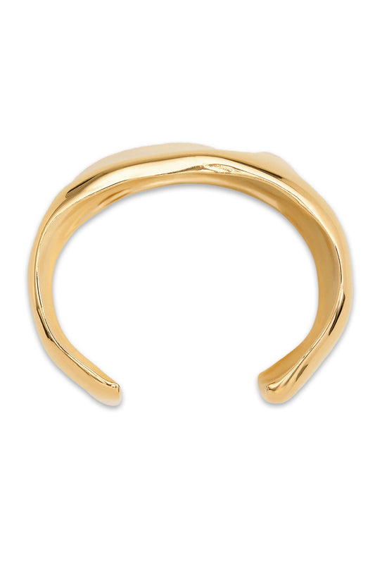 Gold Brass Dune Large Size Cuff
