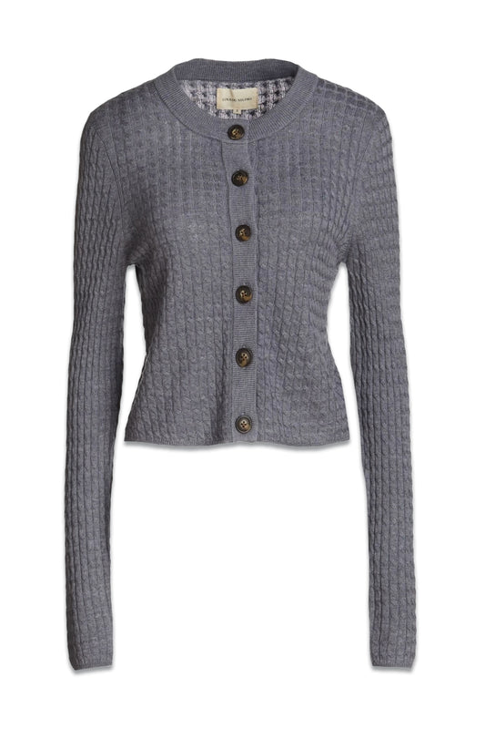 Cable-knit Wool and Cashmere-blend Cardigan