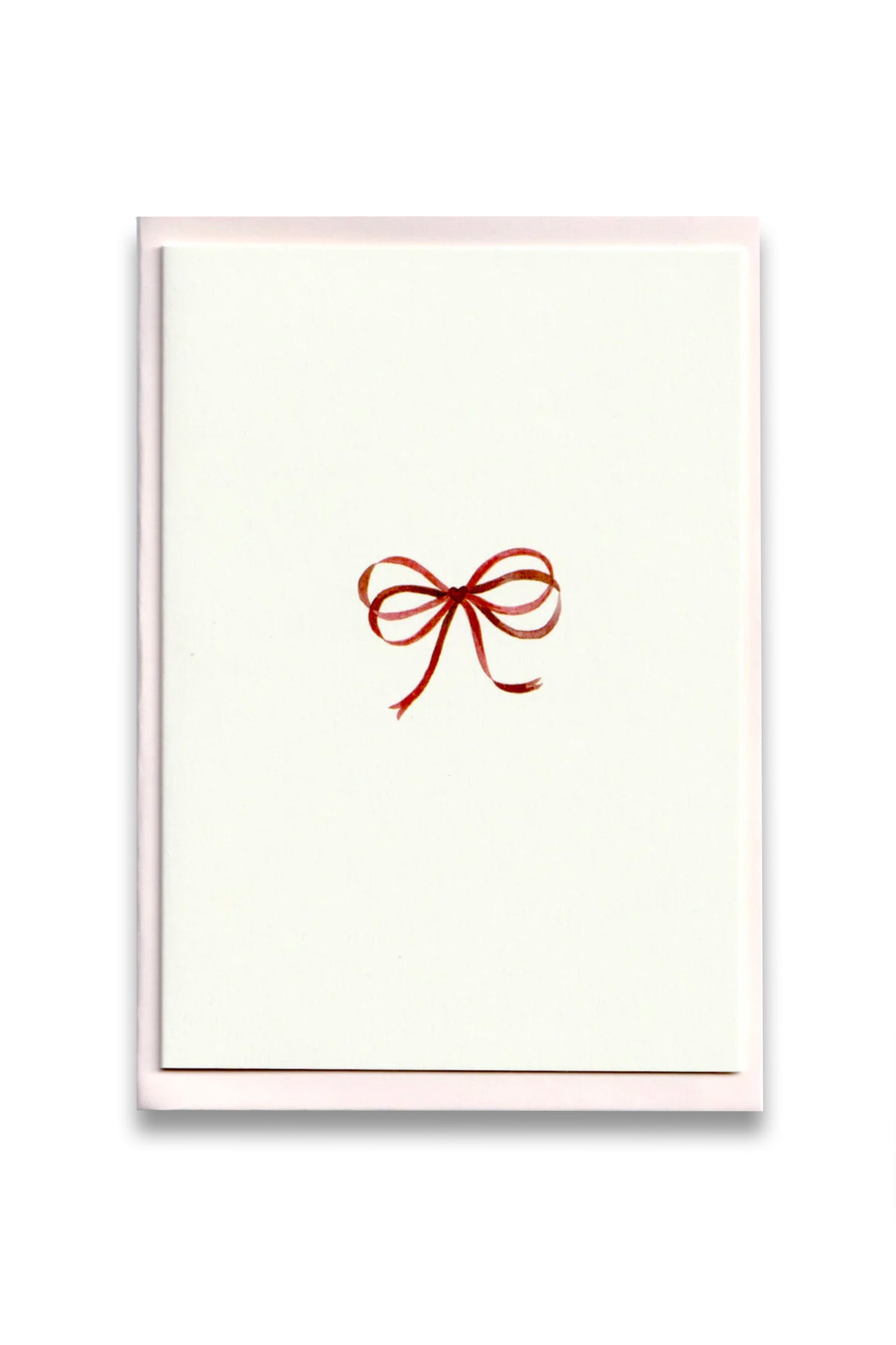 Scarlet Bow Ribbon Card