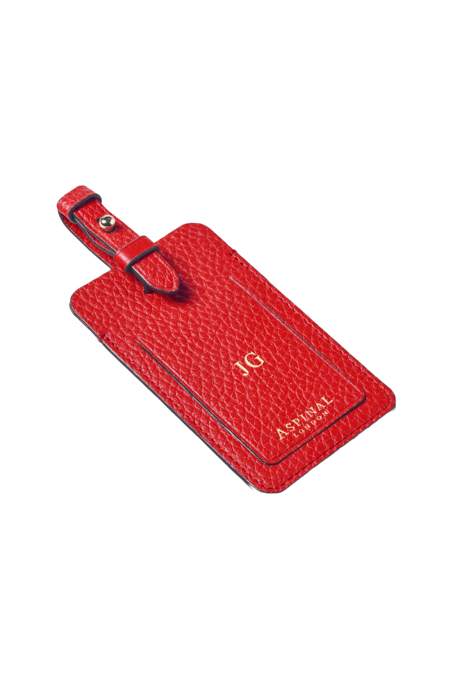 Cardinal Red Pebble Luggage Tag
