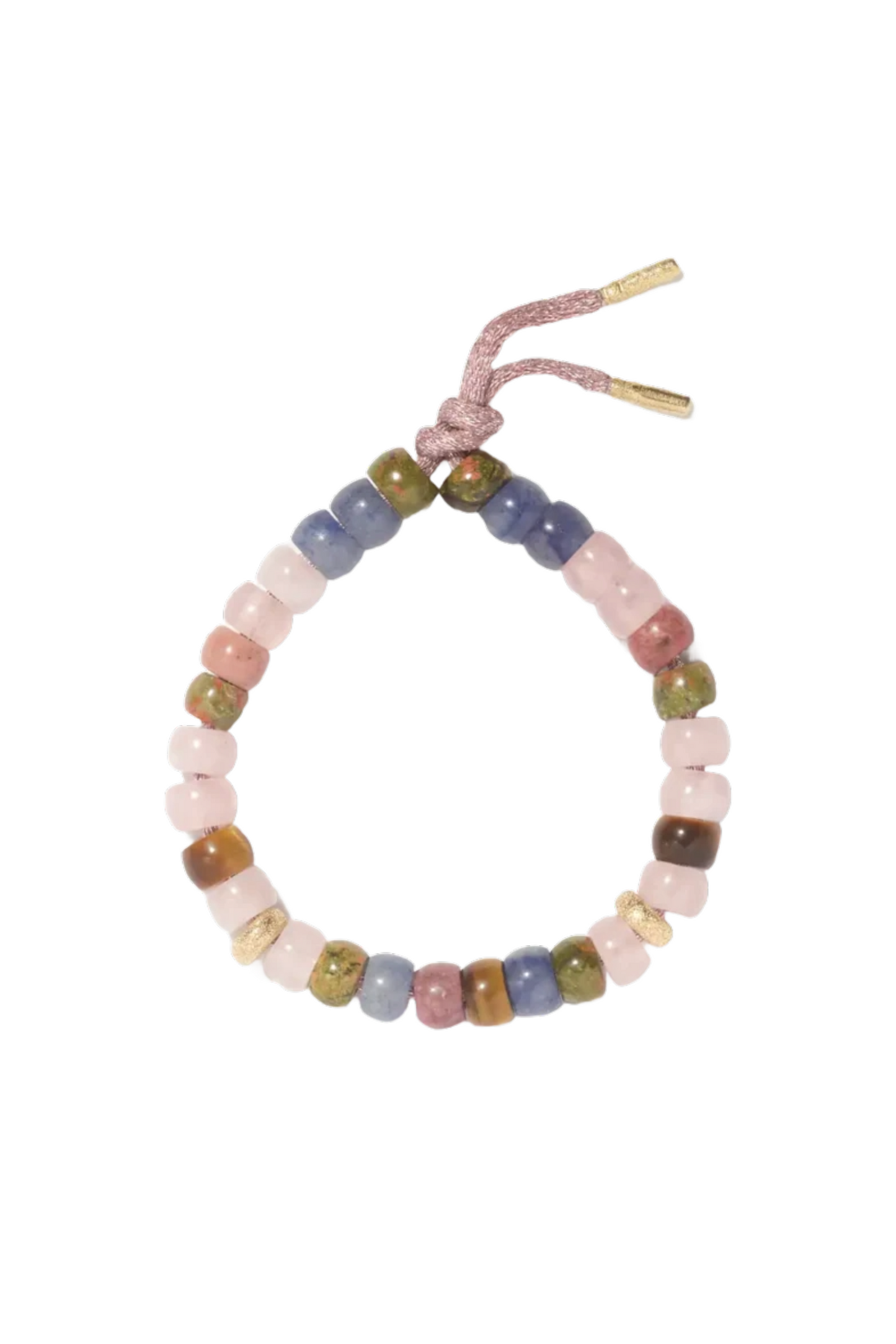+ Saloni FORTE Beads 18-Karat Gold and Lurex Multi-Stone Bracelet