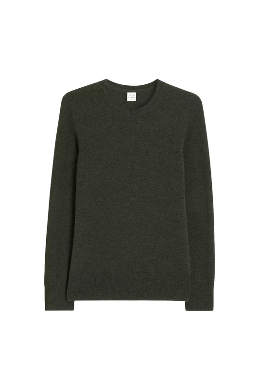 Khaki Cashmere Crew Neck Jumper