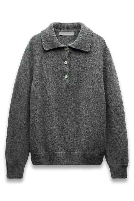 Cashmere Polo Sweater