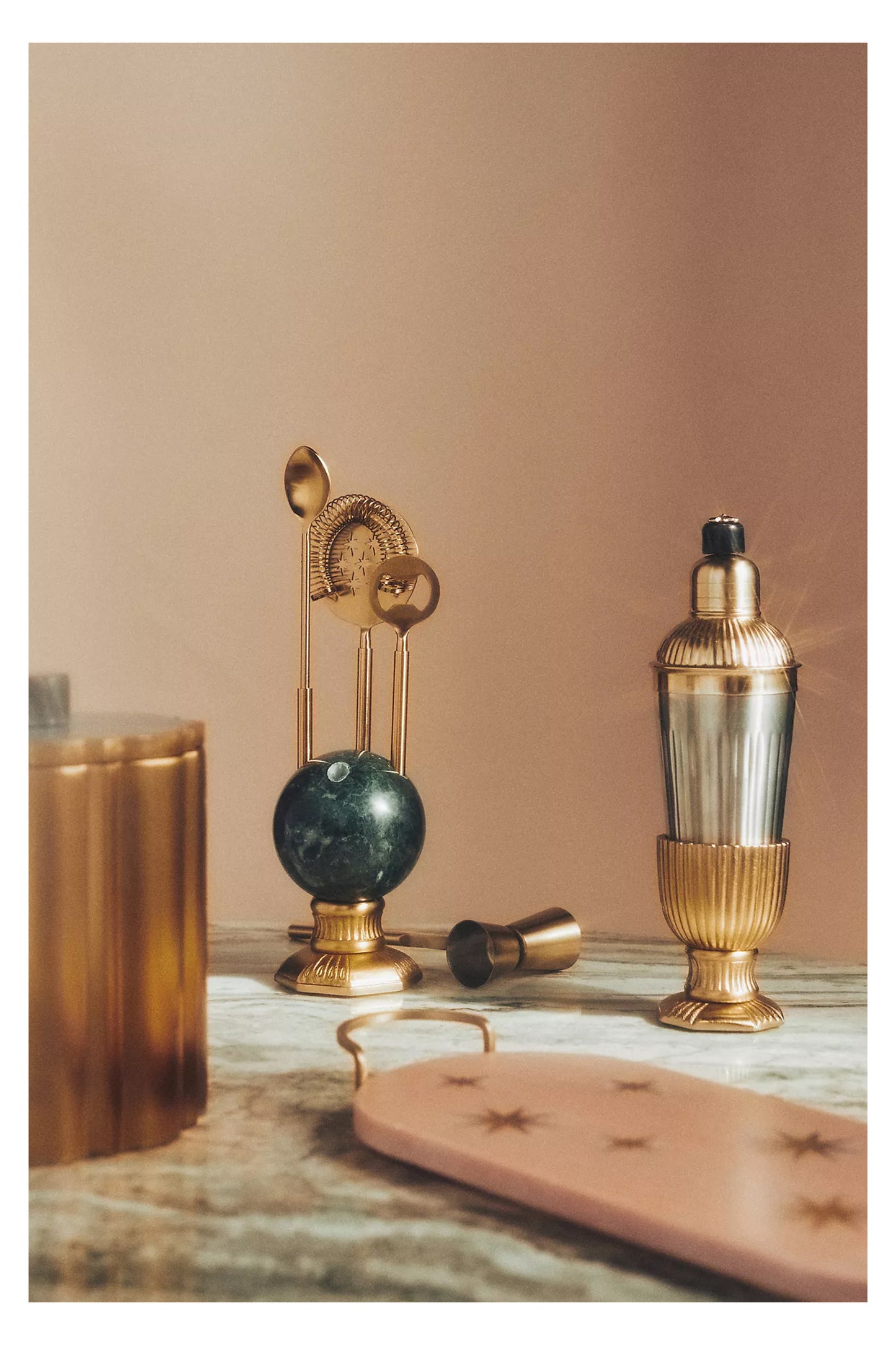 Catherine Martin for Anthropologie Starry Night Stainless Steel Cocktail Shaker