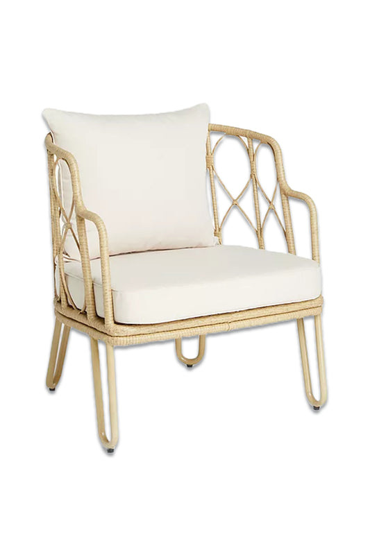 Infinity Rattan Garden Lounge Chair, Natural