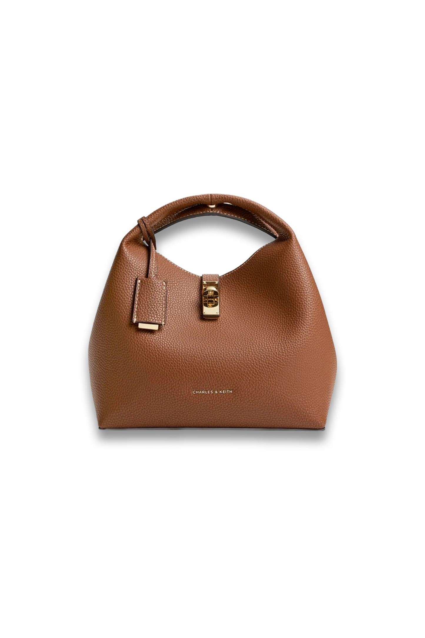 Chance Turn-Lock Bucket Bag - Chocolate