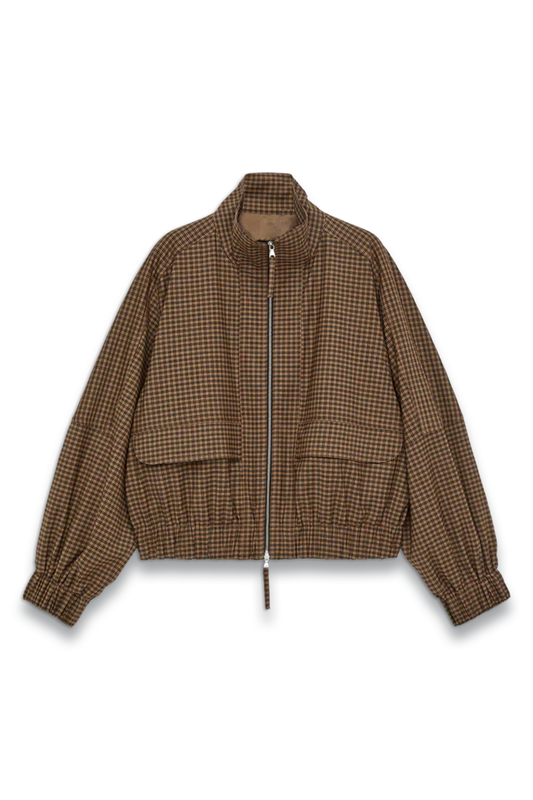 Checked Zip Jacket