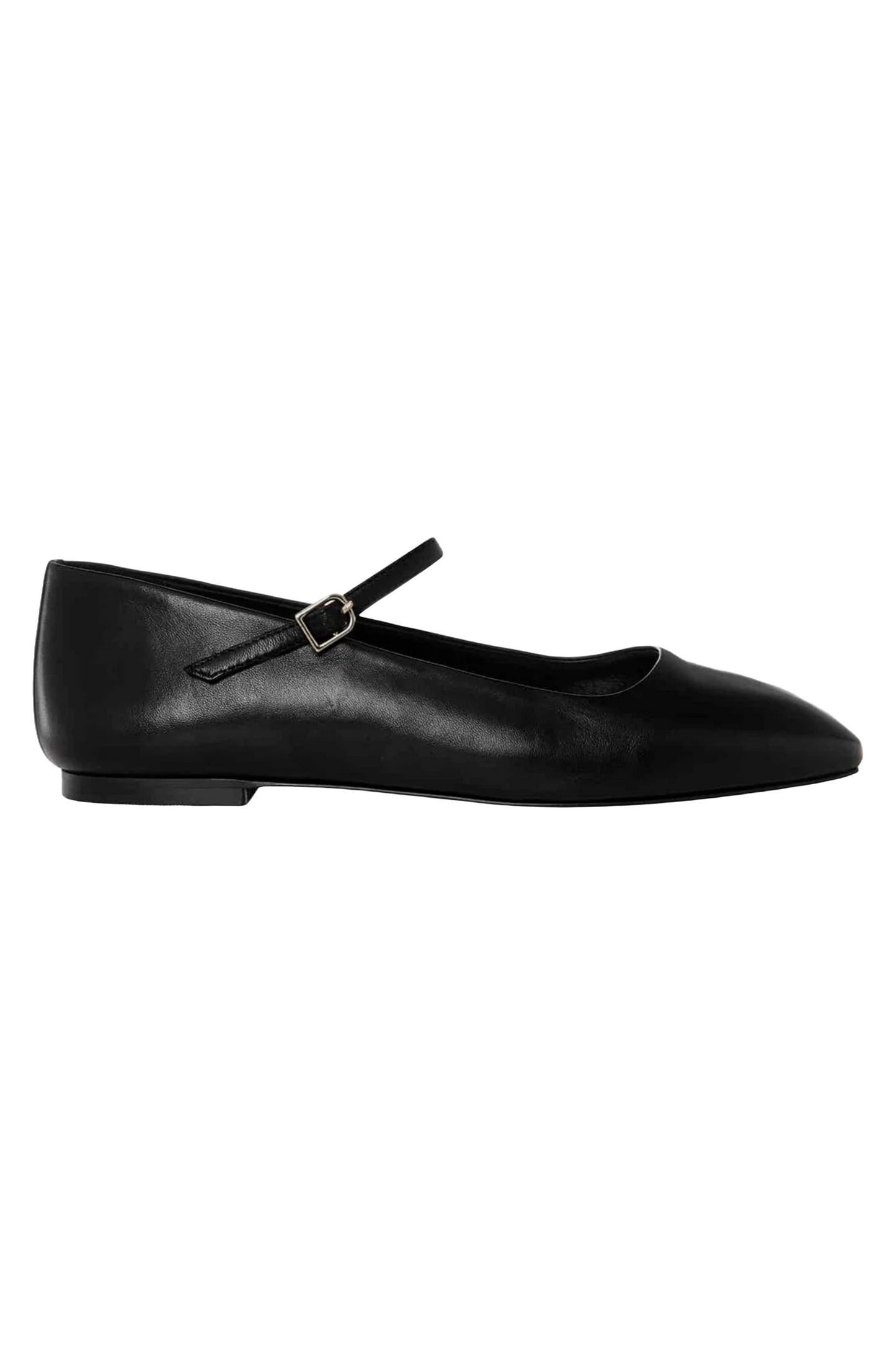 Chrissy Black Leather Mary Janes