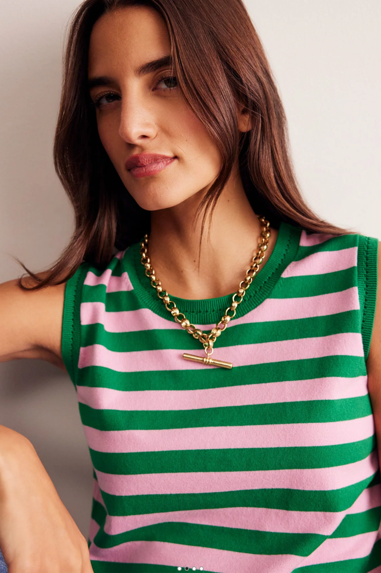 Chunky T-Bar Chain Necklace