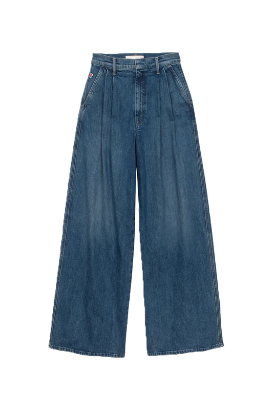 X Clare V. Pleated Belle Prep Heel Jeans