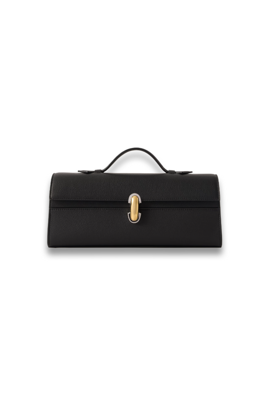 Slim Symmetry Pochette Textured-Leather Tote