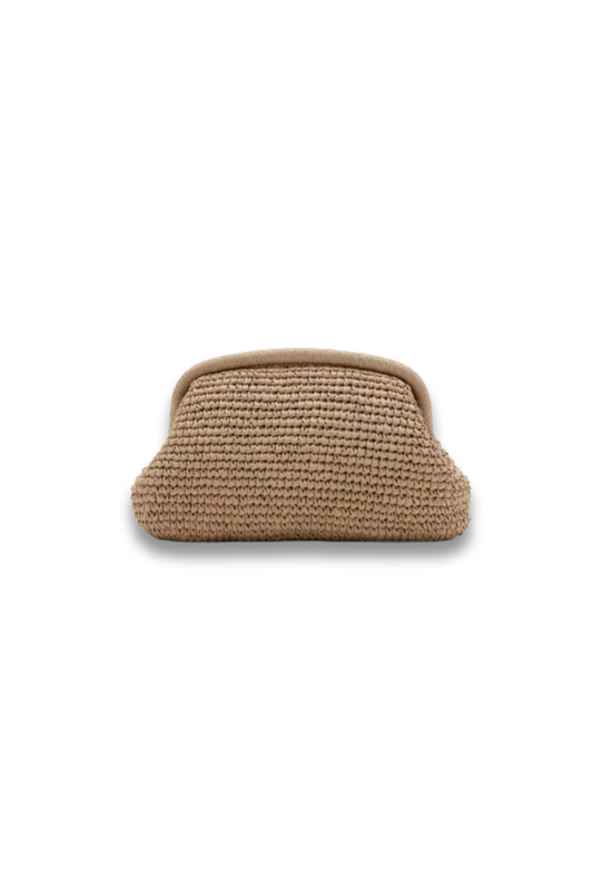 Natural Fiber Clutch Bag
