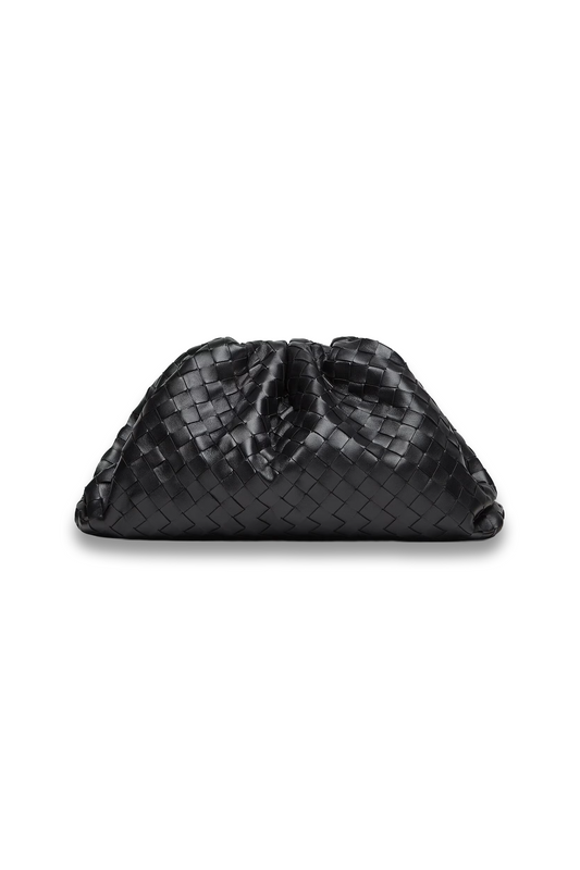 Intrecciato Leather Clutch