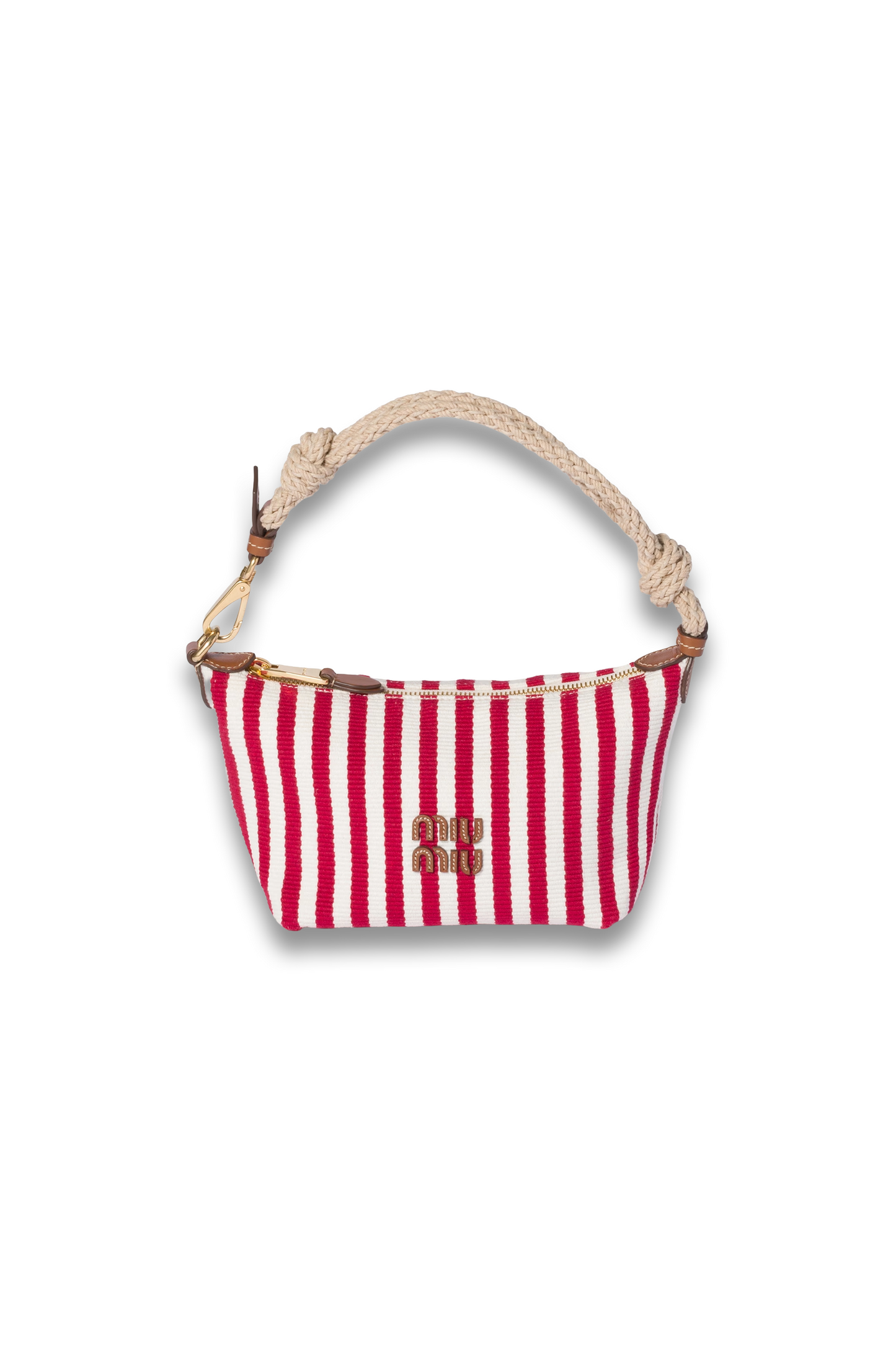 Cotton and Leather Pouch