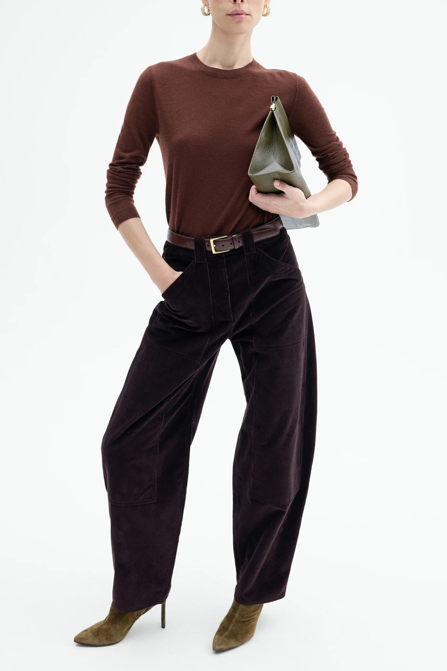 Corduroy Barrel Pant