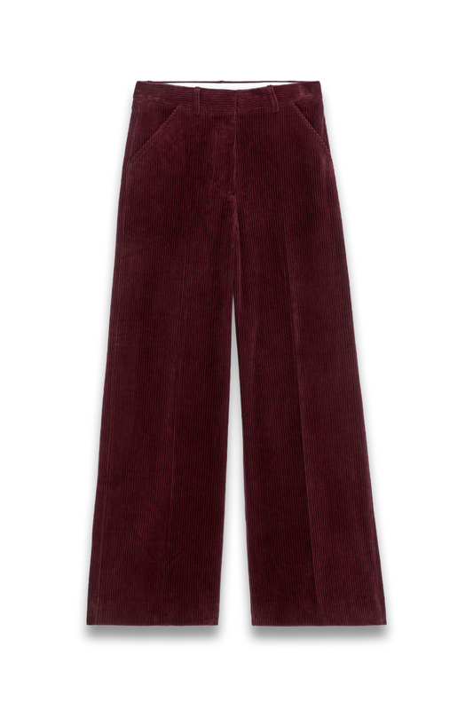 Wide-Leg Corduroy Trousers