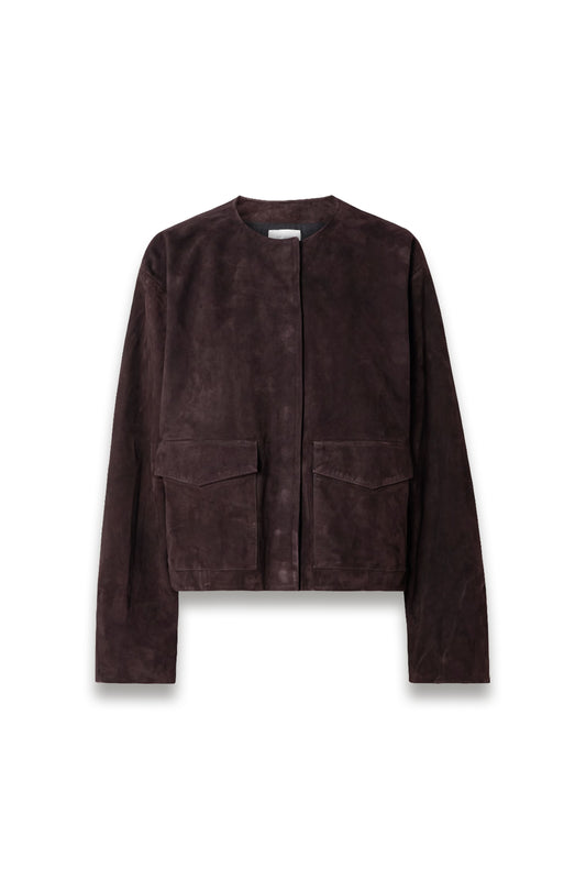 Utility Cocoon Suede Jacket