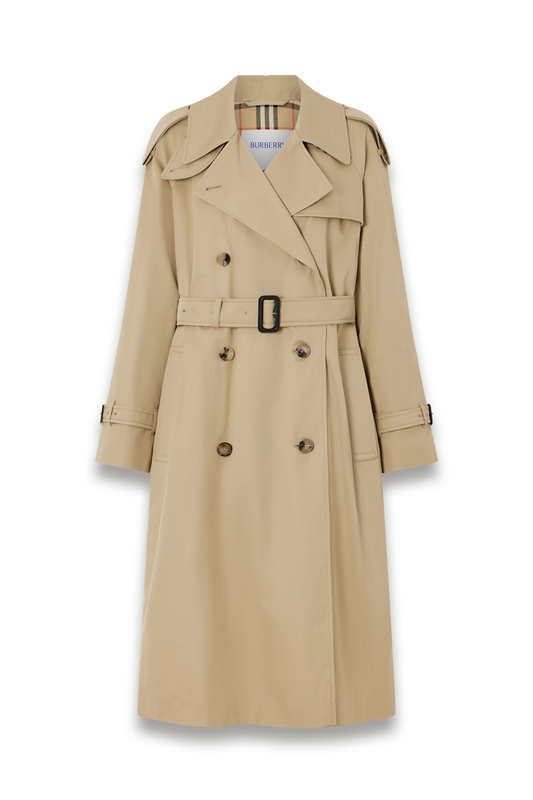 Castelford Double-breasted Belted Cotton-gabardine Trench Coat