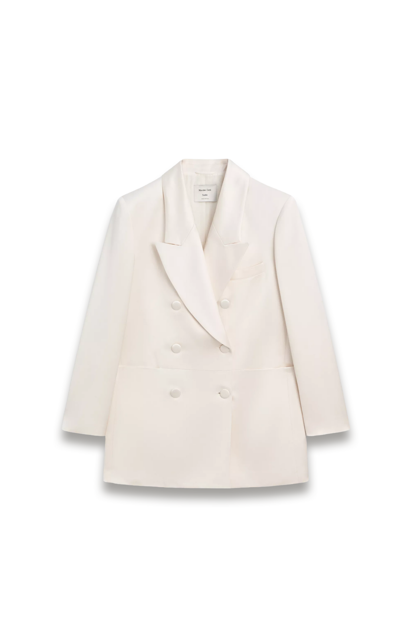 Satin Blazer with Buttons