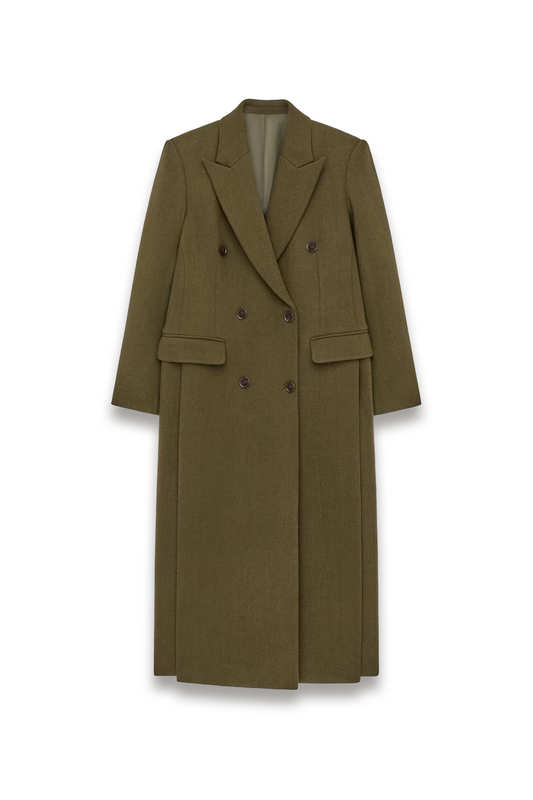 Tailored Wool-blend Coat