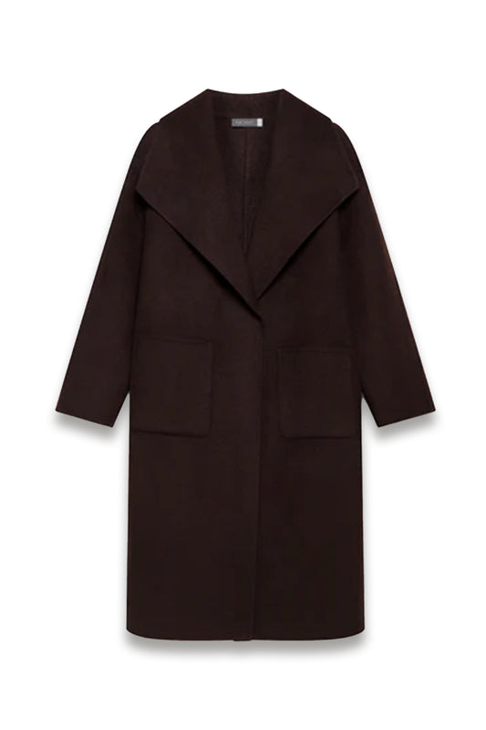 Brown Wool Blend Coat