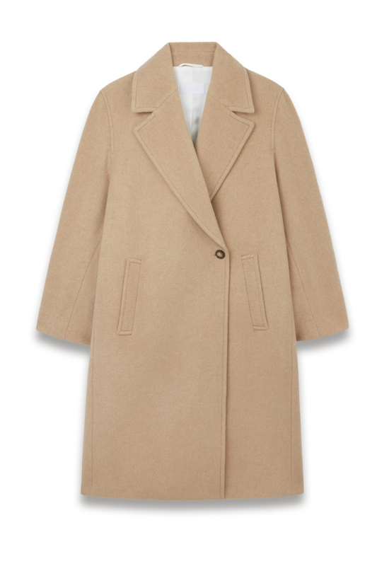 Wool Double Breasted Coat