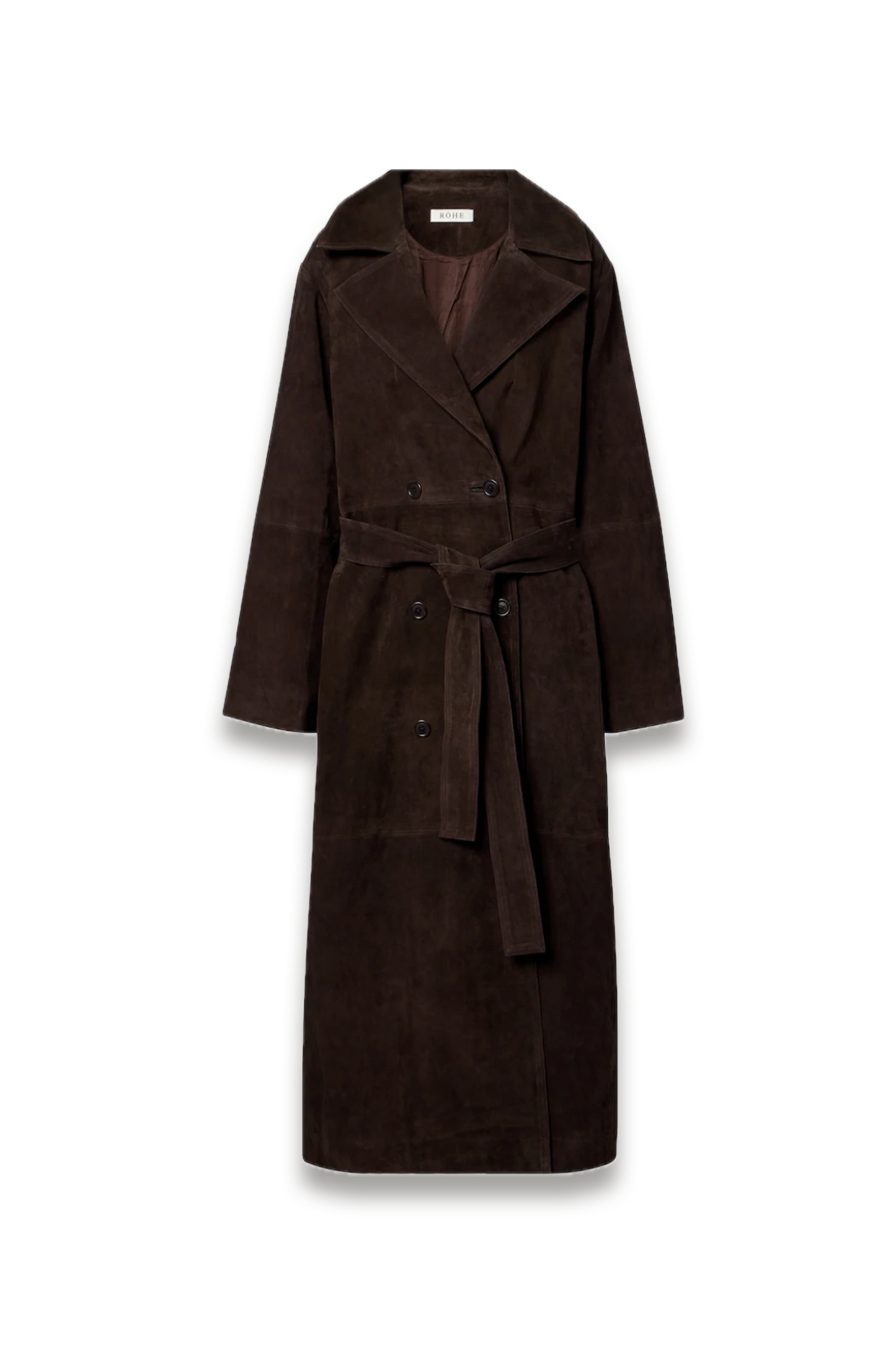 Suede Wrap Coat