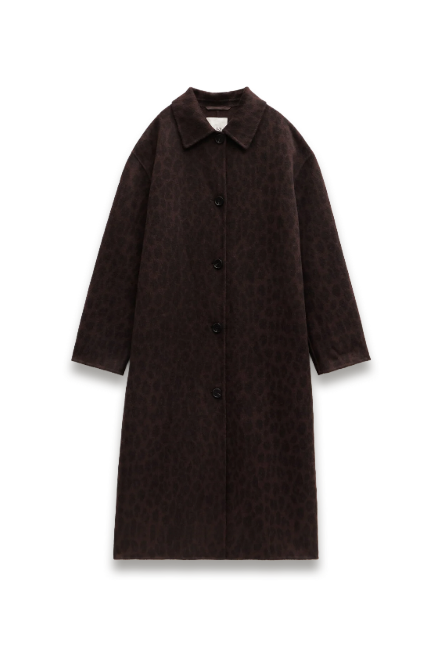 Edie Pure Wool Leopard Double Faced Coat