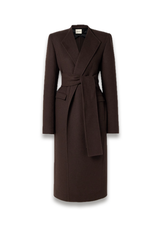 Jelson Belted Wool-felt Coat