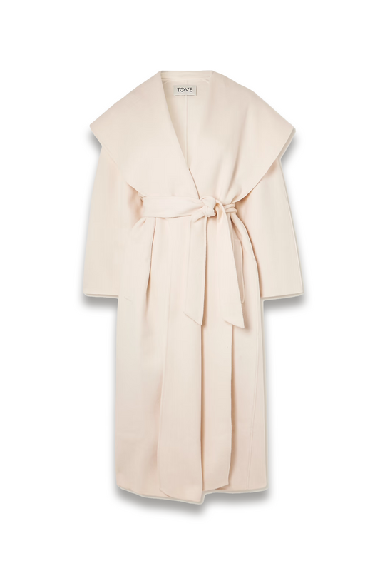 Ondine Belted Wool-blend Coat