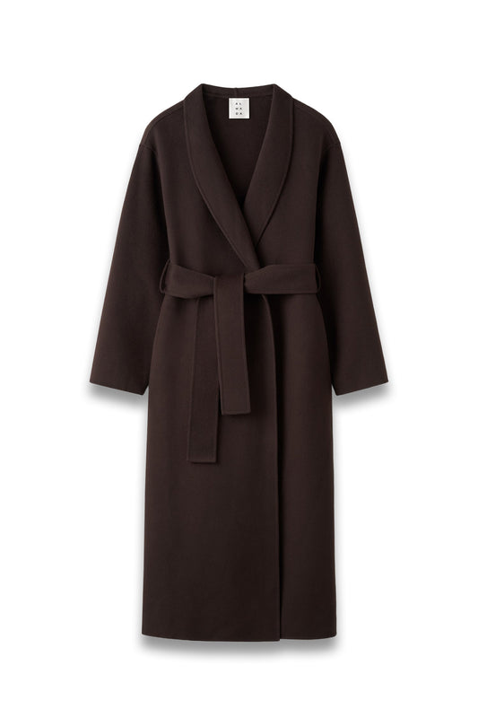 Mara Doublé Coat in Chocolate