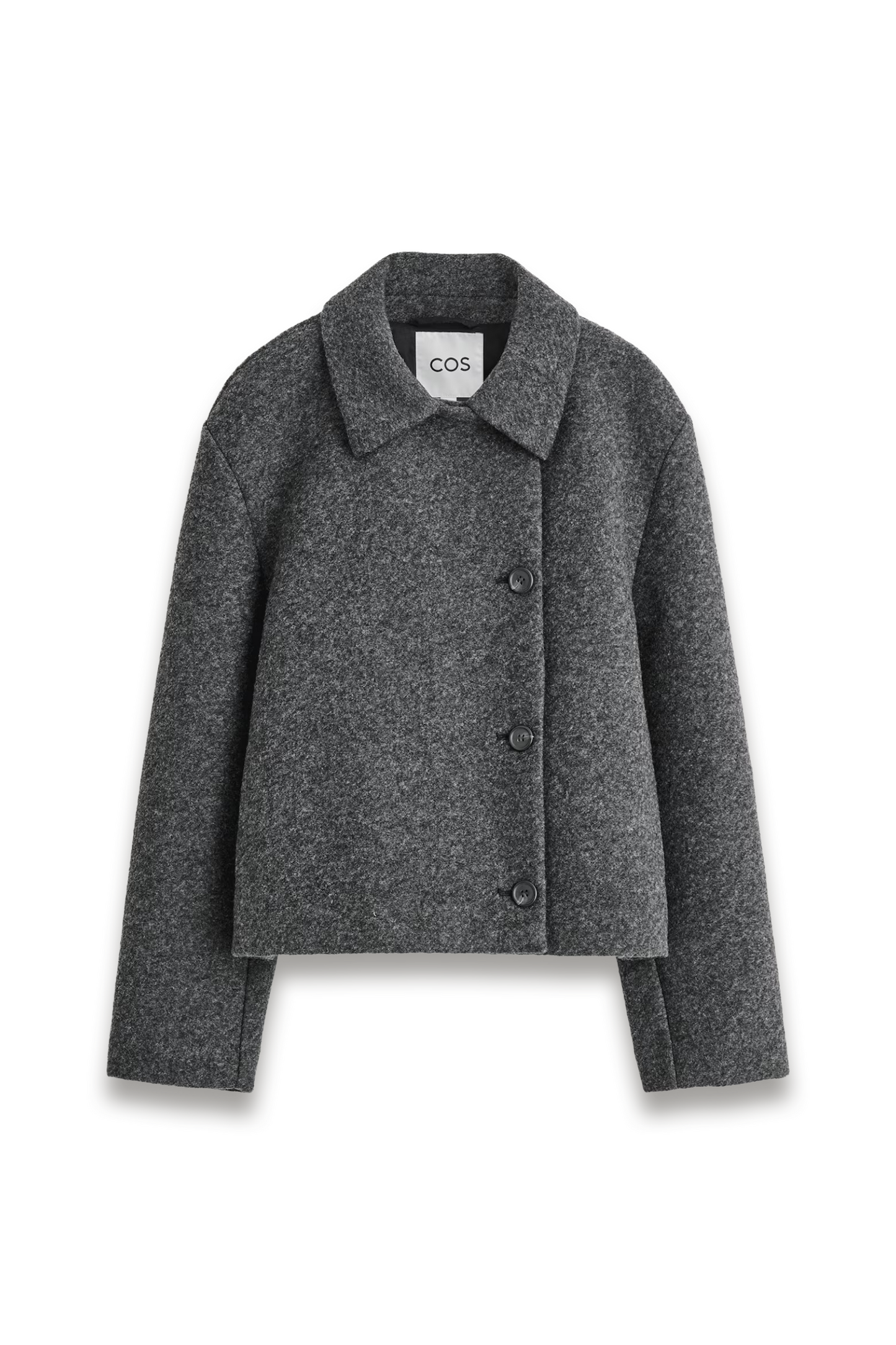 Boiled Wool-blend Short Jacket