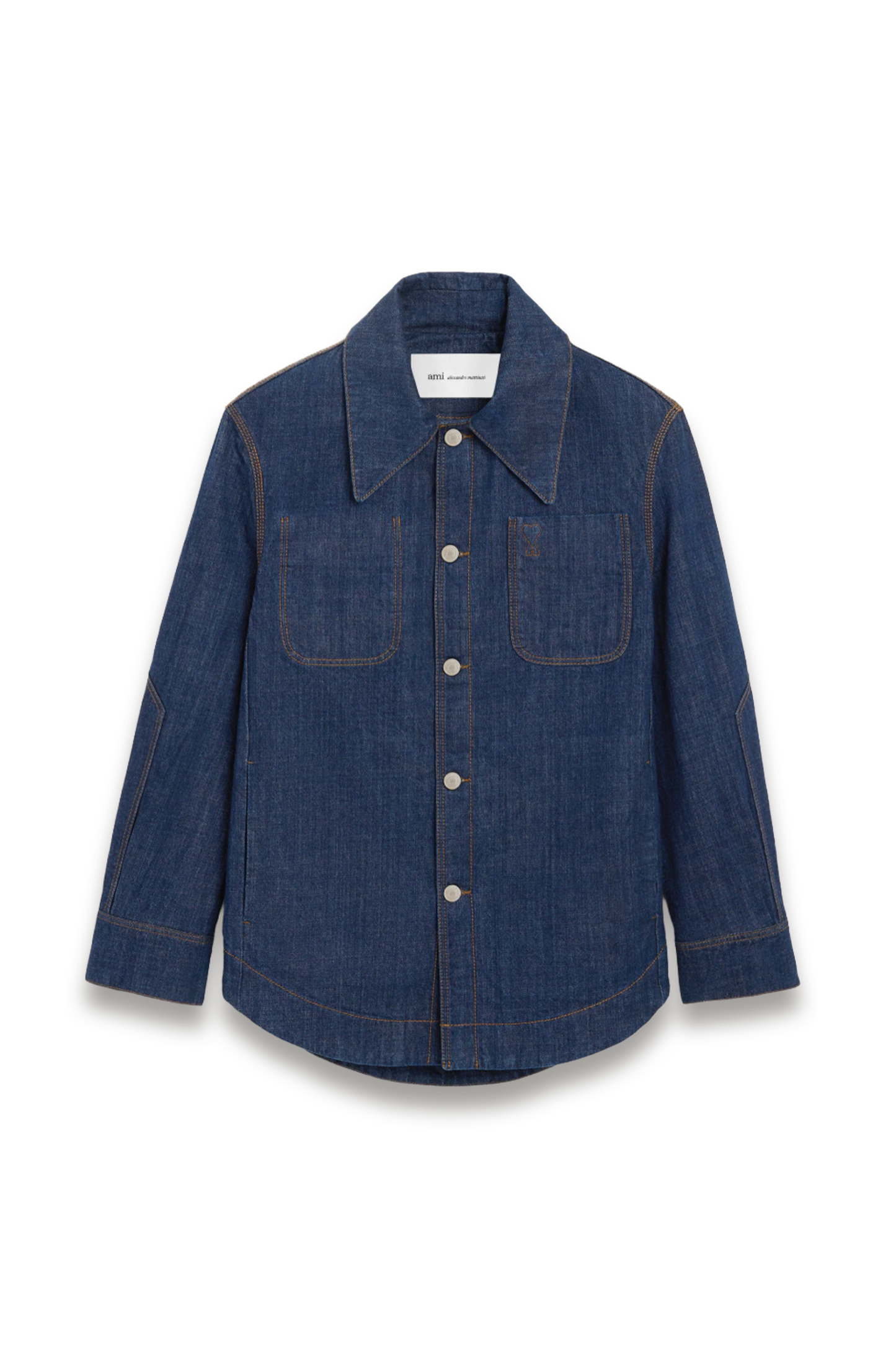 Worker Overshirt in Raw Indigo Denim
