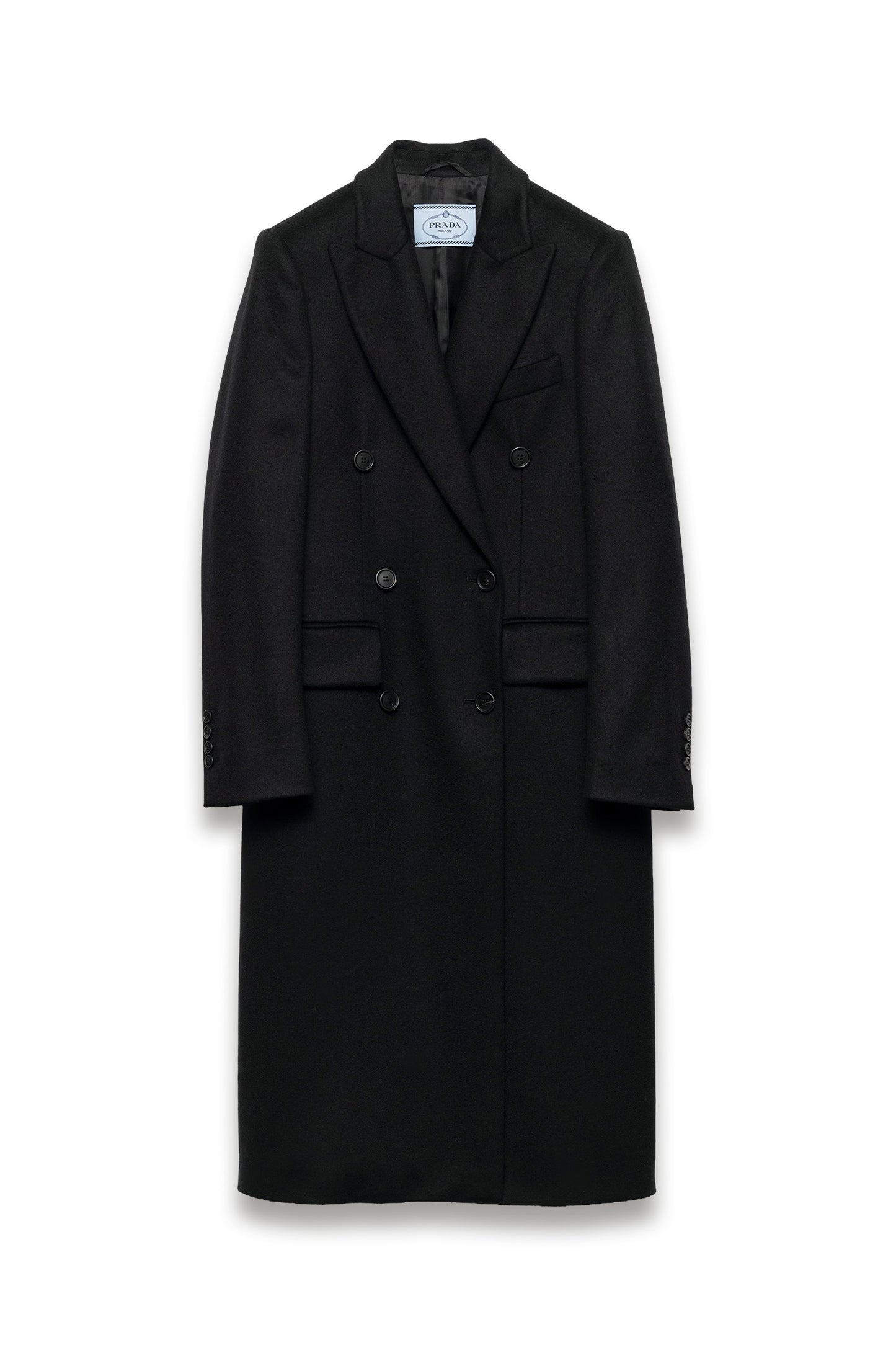 Double-breasted cashmere coat