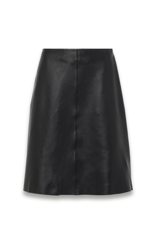 Leather miniskirt